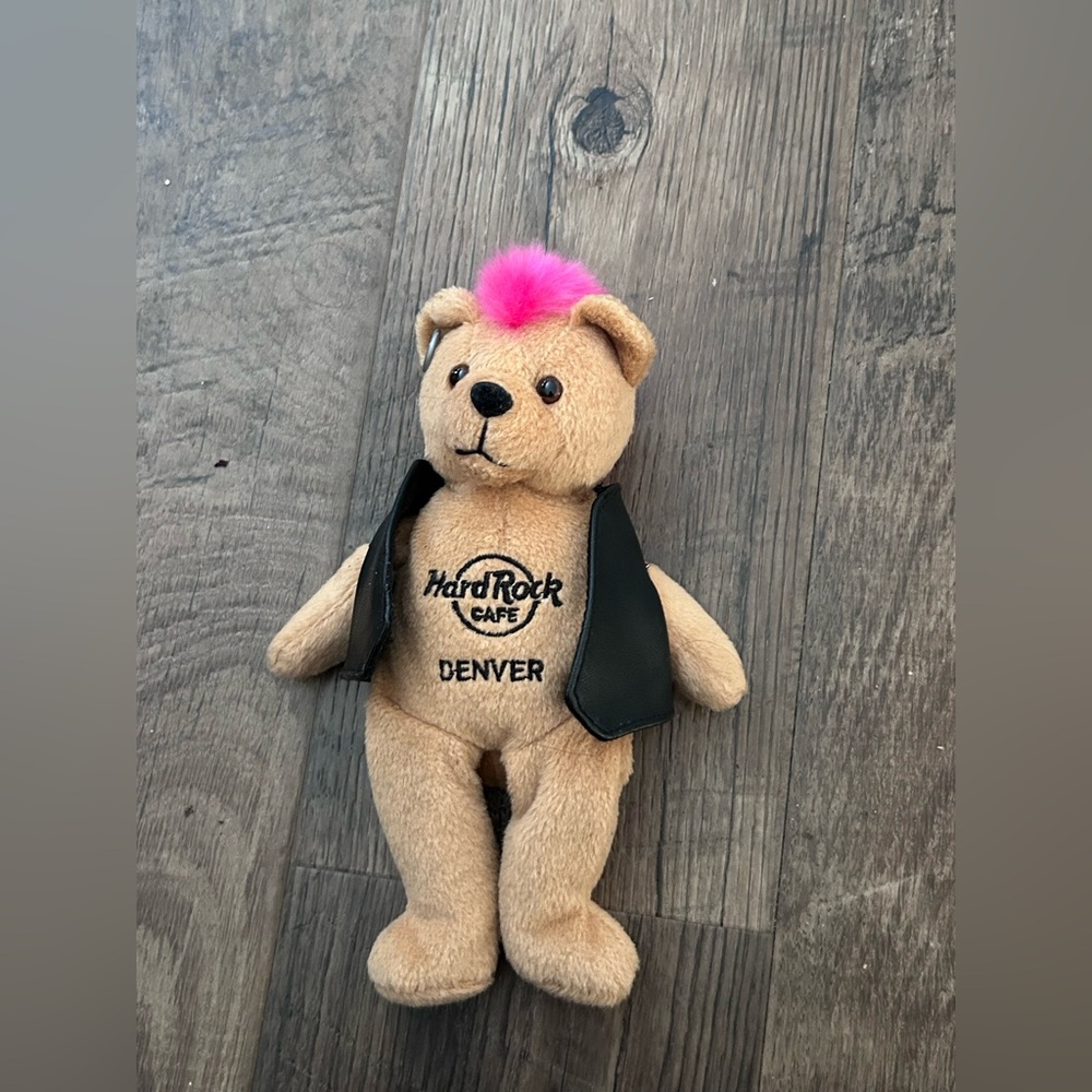 Hard Rock Cafe Denver Bear with‎ Black Vest